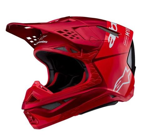 Alpinestars Crossikypärä Supertech S-M10 Flood Punainen